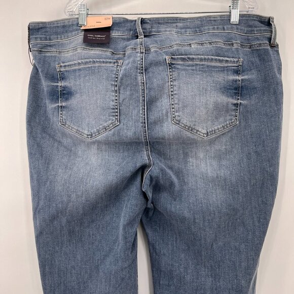 NYDJ Plus Marilyn Crop Cuff Rockie Straight Capris Shorts Women's NWT 22W - Picture 6 of 12